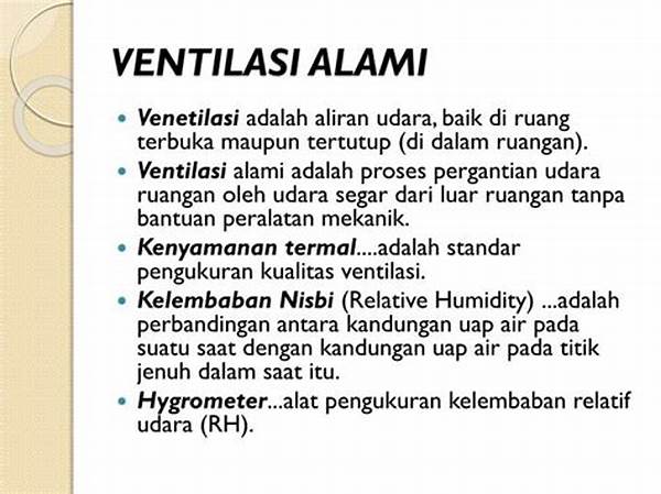 Faktor Penting Dalam Ventilasi Alami